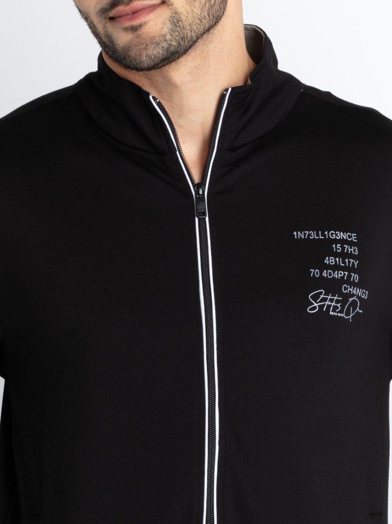 Mens High Neck Lightweight Sweatshirt