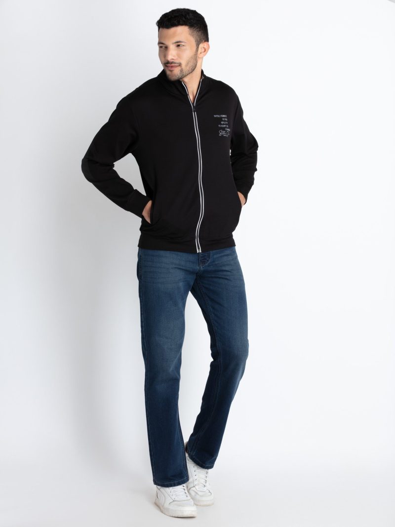 Mens High Neck Lightweight Sweatshirt