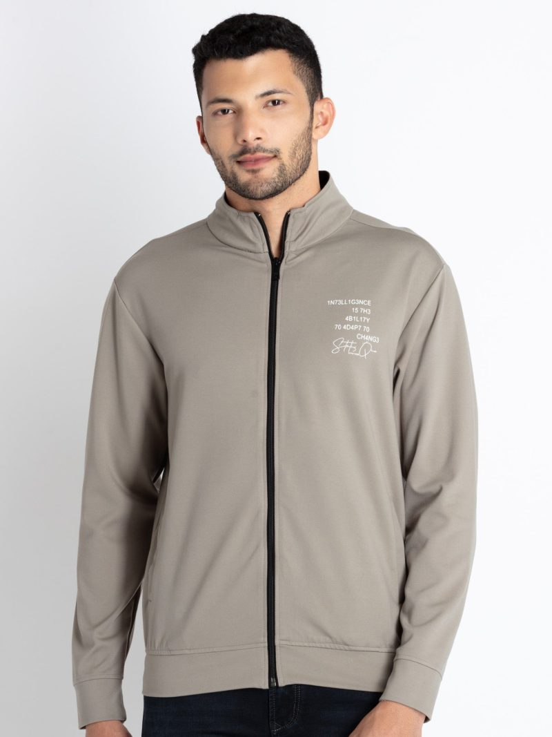 Mens High Neck Lightweight Sweatshirt