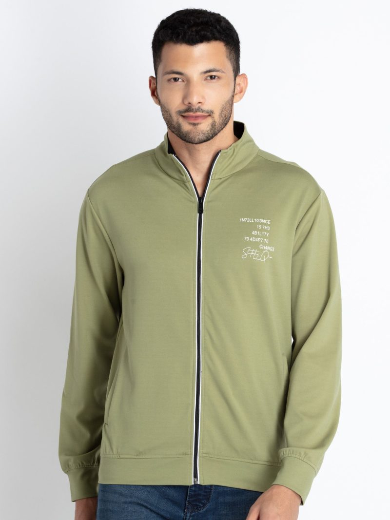 Mens High Neck Lightweight Sweatshirt