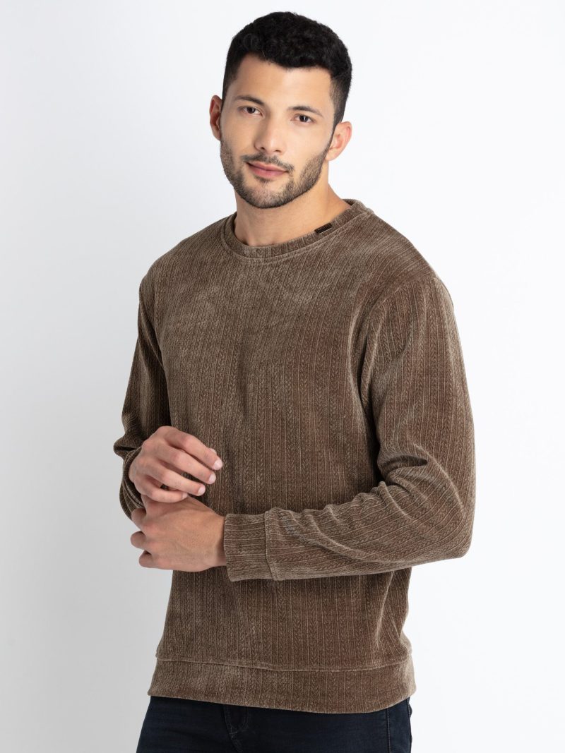 Mens Solid Lightweight Sweatshirt