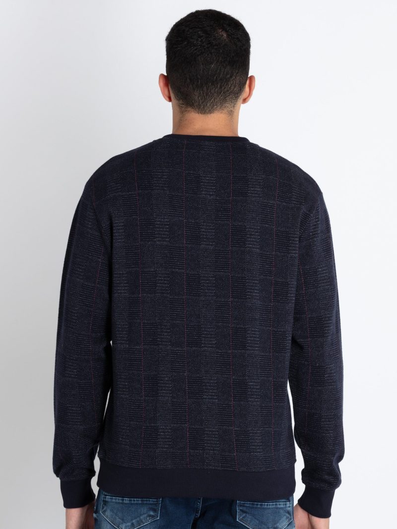 Mens Checkered Lightweight Sweatshirt