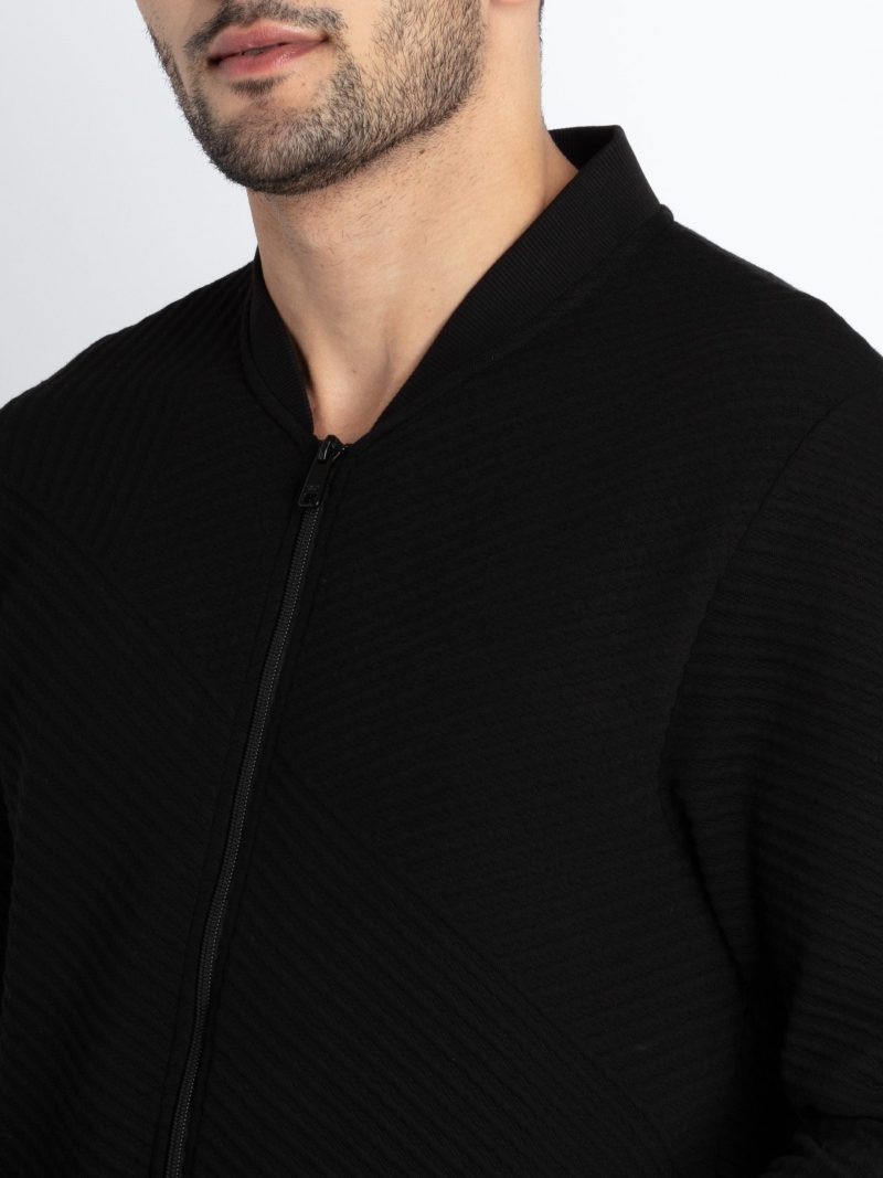 Mens Henley Neck Lightweight Sweatshirt