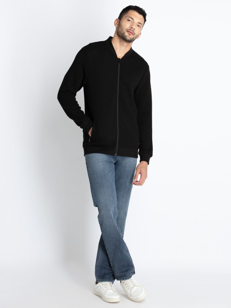 Mens Henley Neck Lightweight Sweatshirt