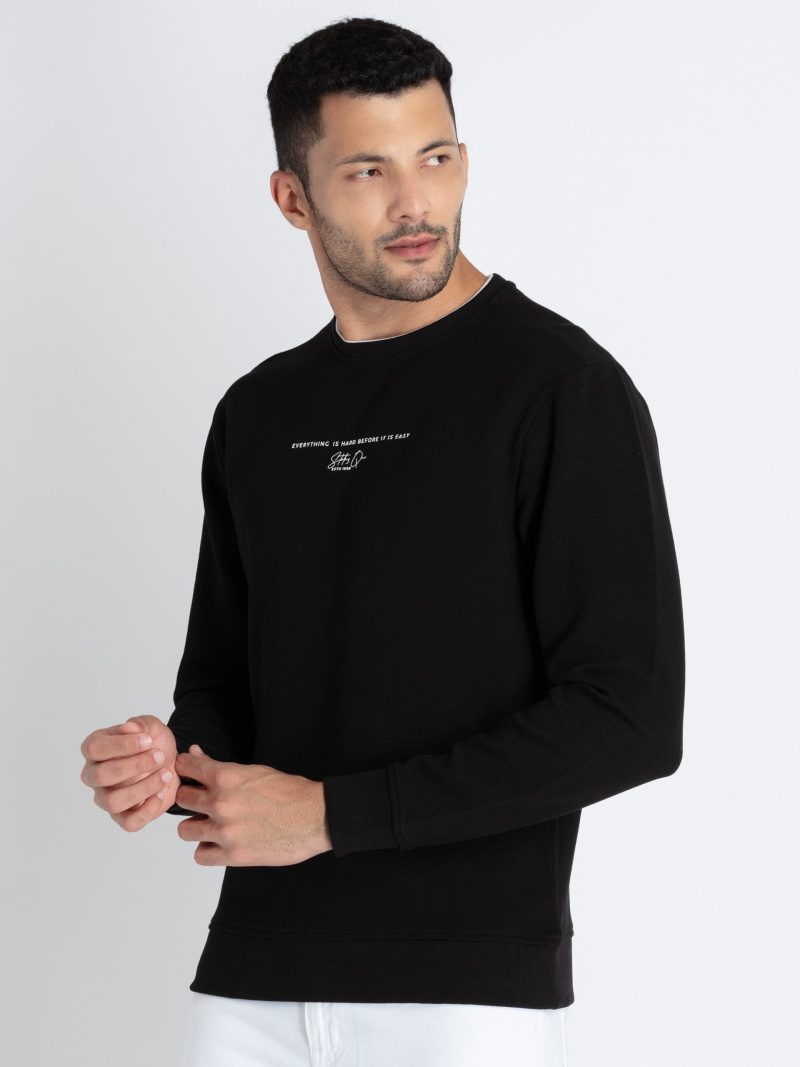 Mens Round Neck Lightweight Sweatshirt