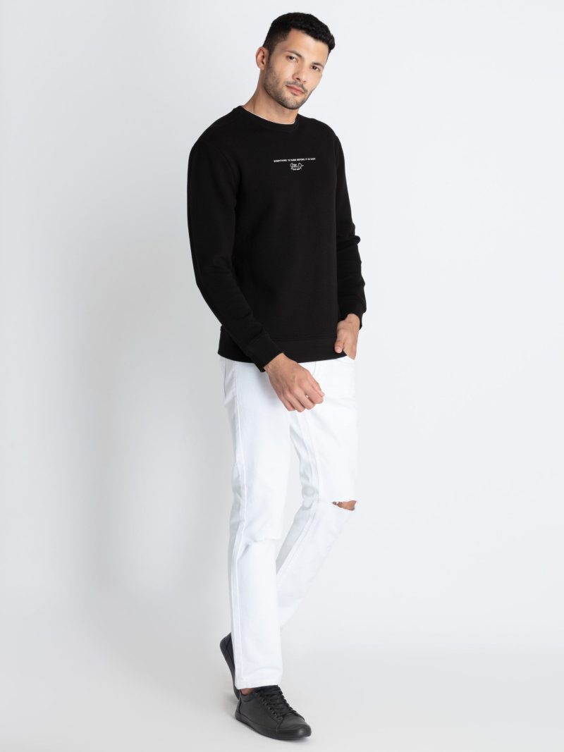 Mens Round Neck Lightweight Sweatshirt