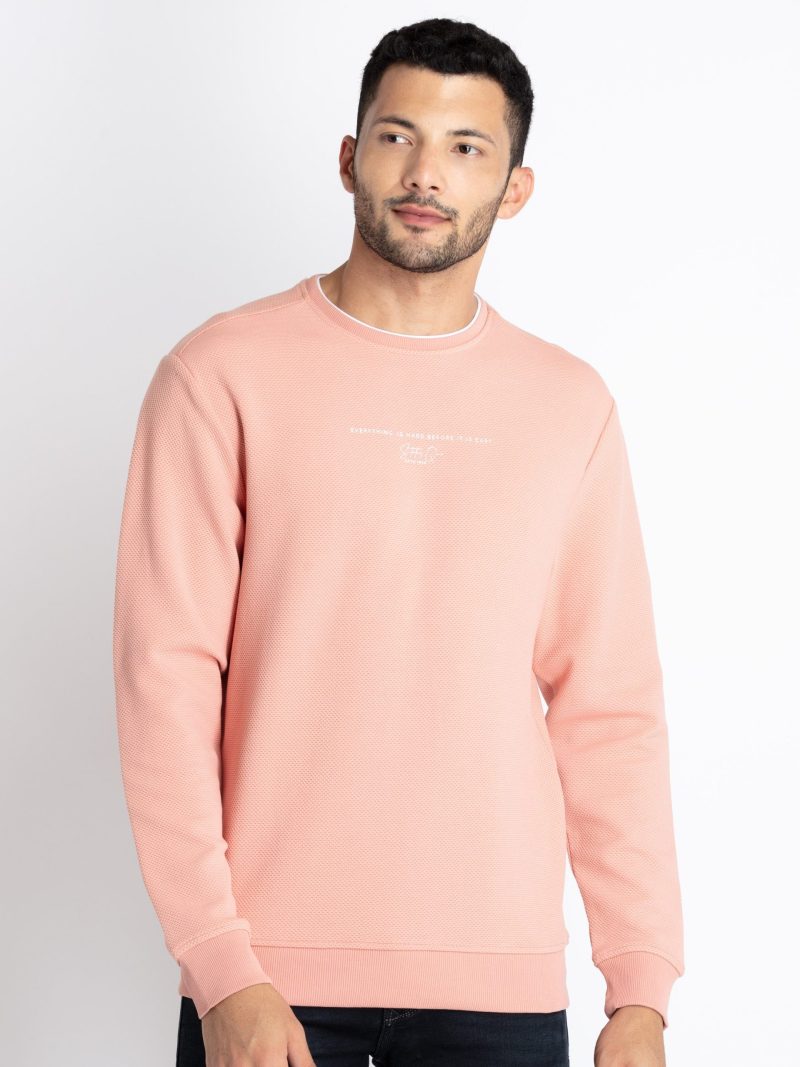 Mens Round Neck Lightweight Sweatshirt