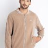 Mens Henley Neck Lightweight Sweatshirt