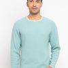 Mens Solid Round Neck Sweater