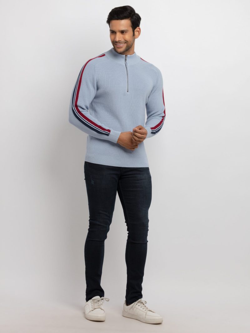 Mens Solid Hooded Sweater