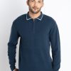 Mens Solid Polo Sweater