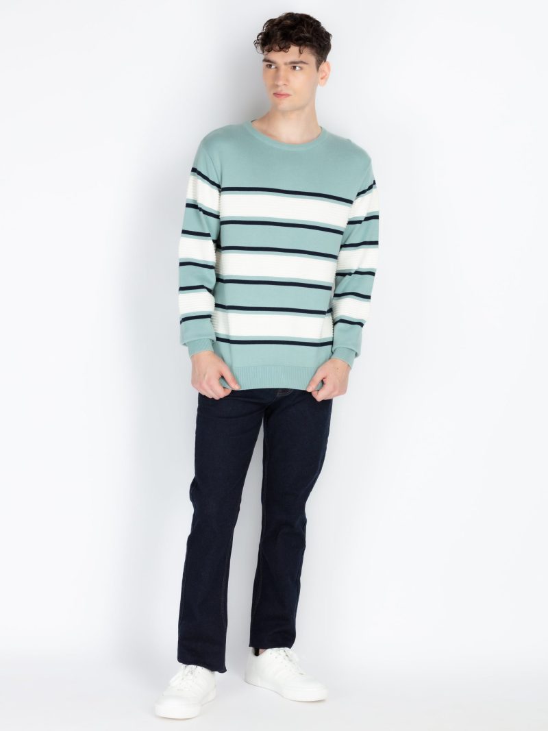 Mens Striped Sweater