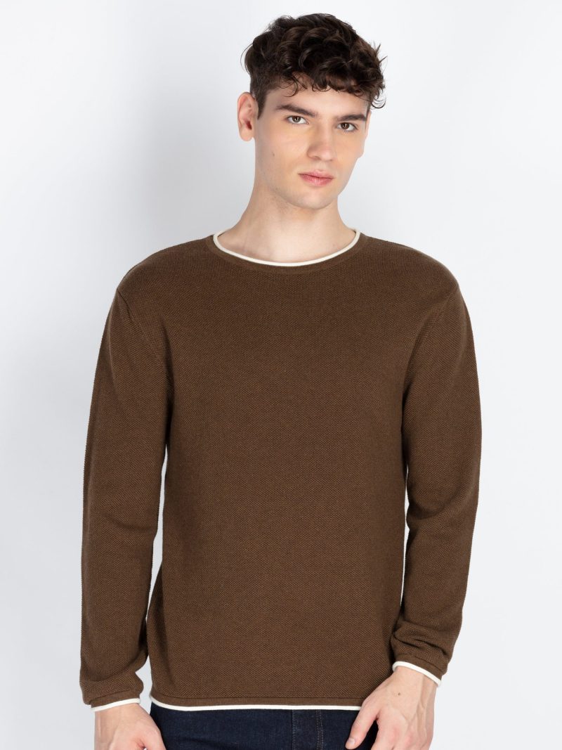 Mens Textured Sweater