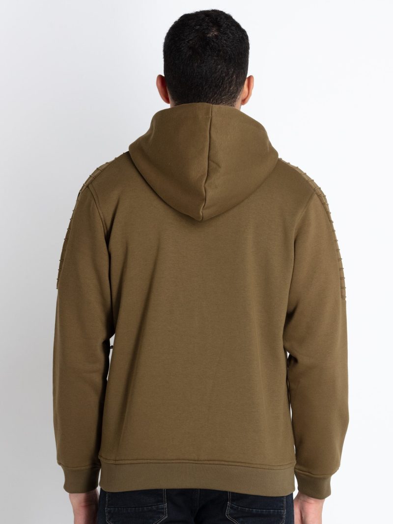 Mens Solid Hooded Sweatshirt