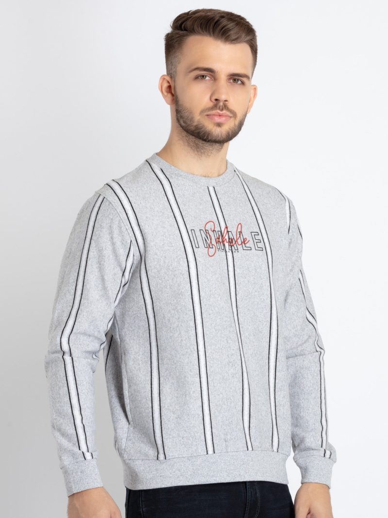 Mens All Over Printed Round Neck Sweatshirt