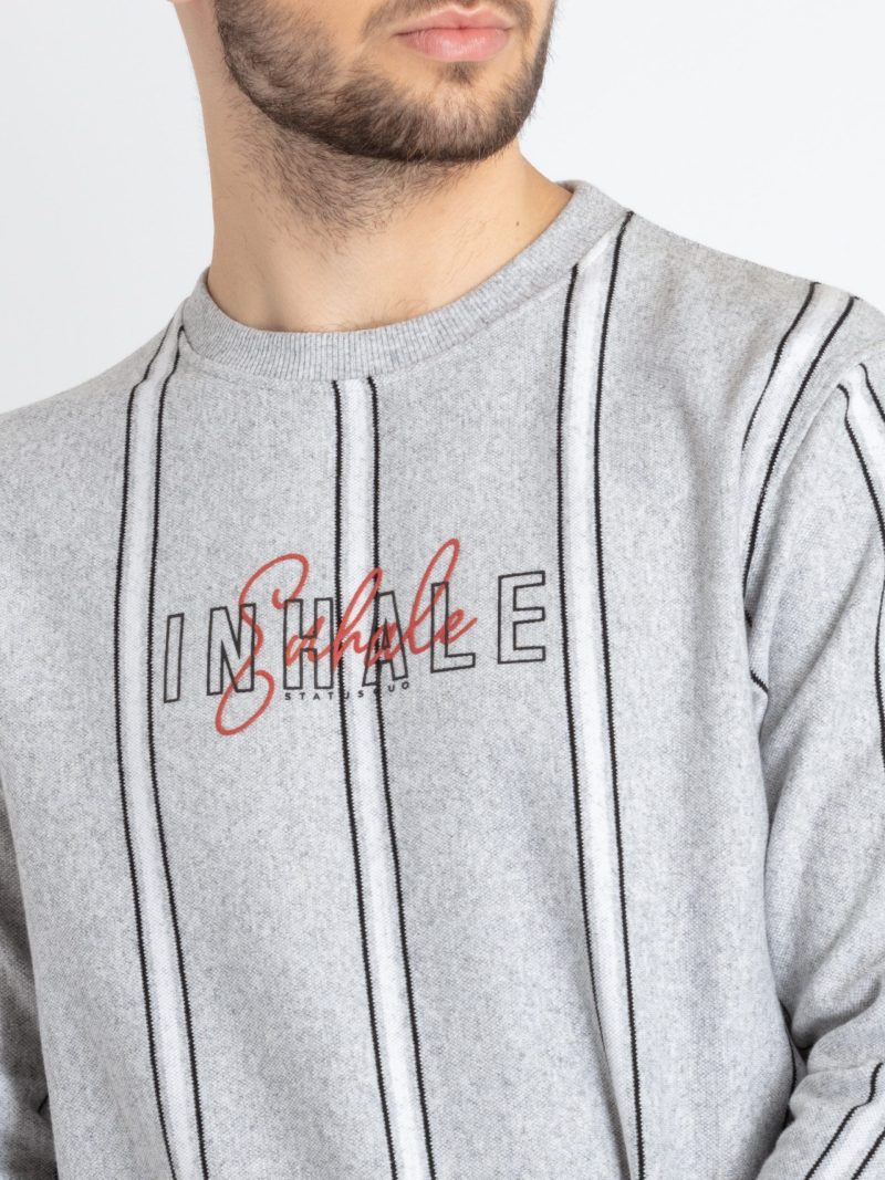 Mens All Over Printed Round Neck Sweatshirt