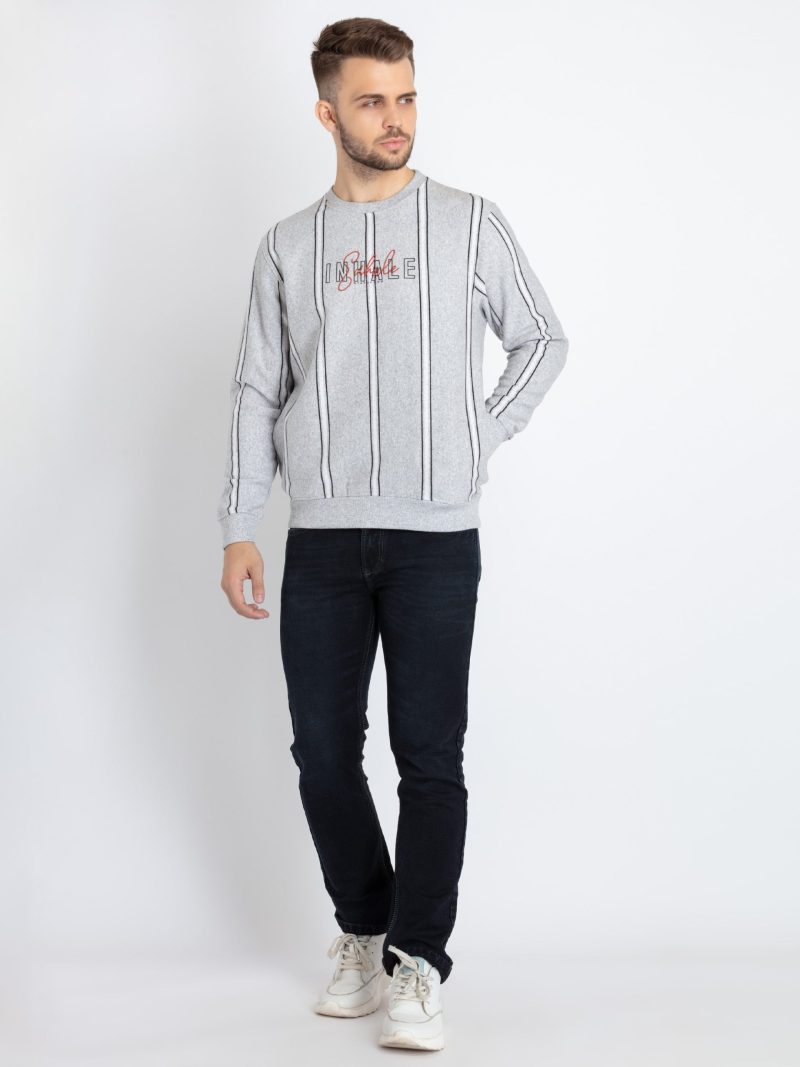 Mens All Over Printed Round Neck Sweatshirt