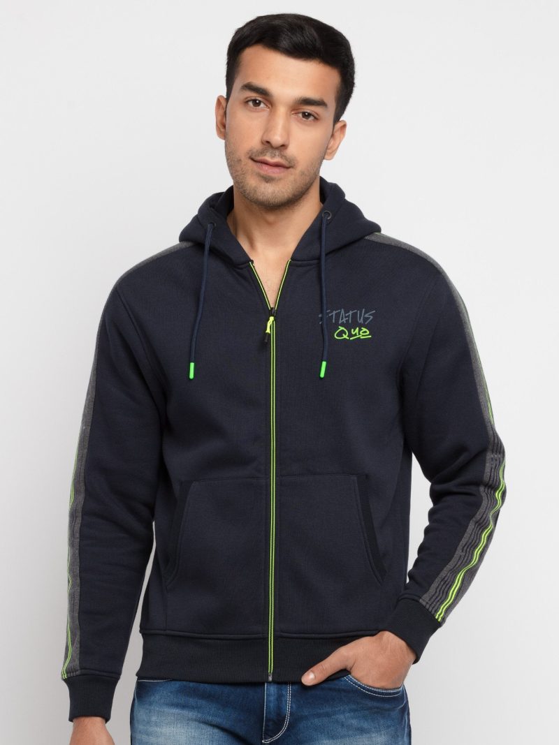 Mens Hooded Zipper Sweatshirt