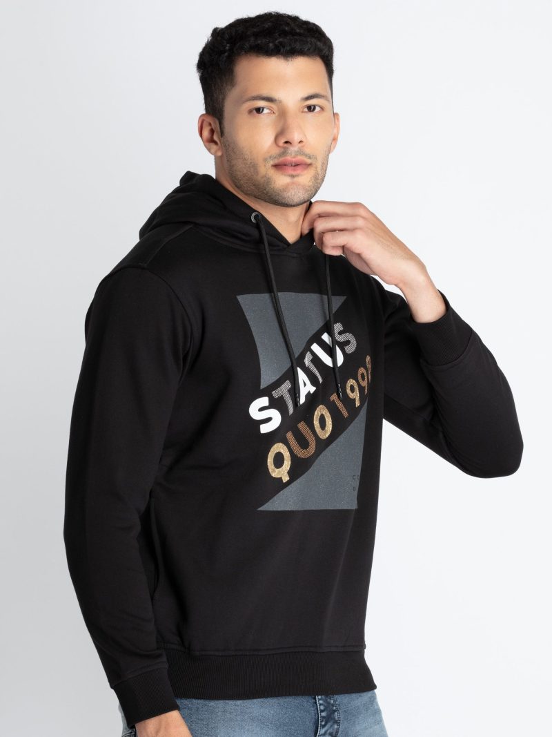 Mens Printed Sweatshirt With Hoodie