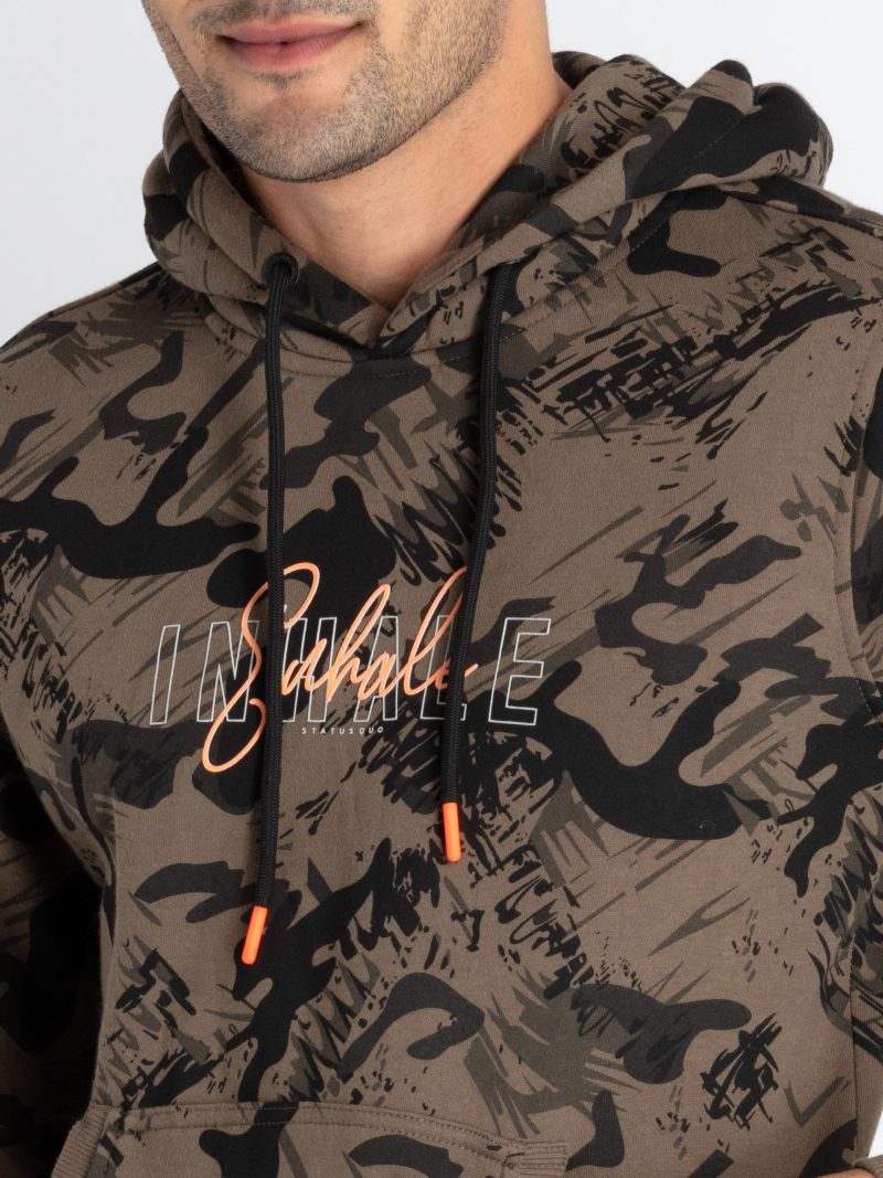 Mens All Over Print Sweatshirt With Hoodie