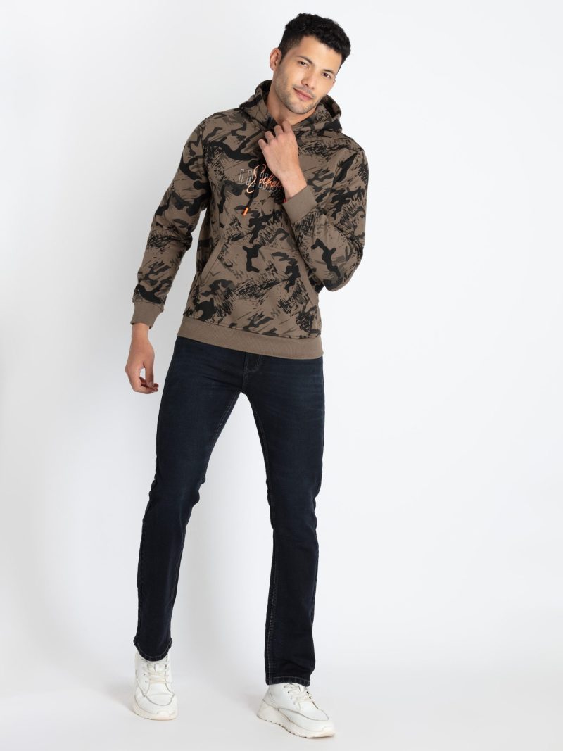 Mens All Over Print Sweatshirt With Hoodie