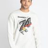 Mens Printed Round Neck Sweatshirt