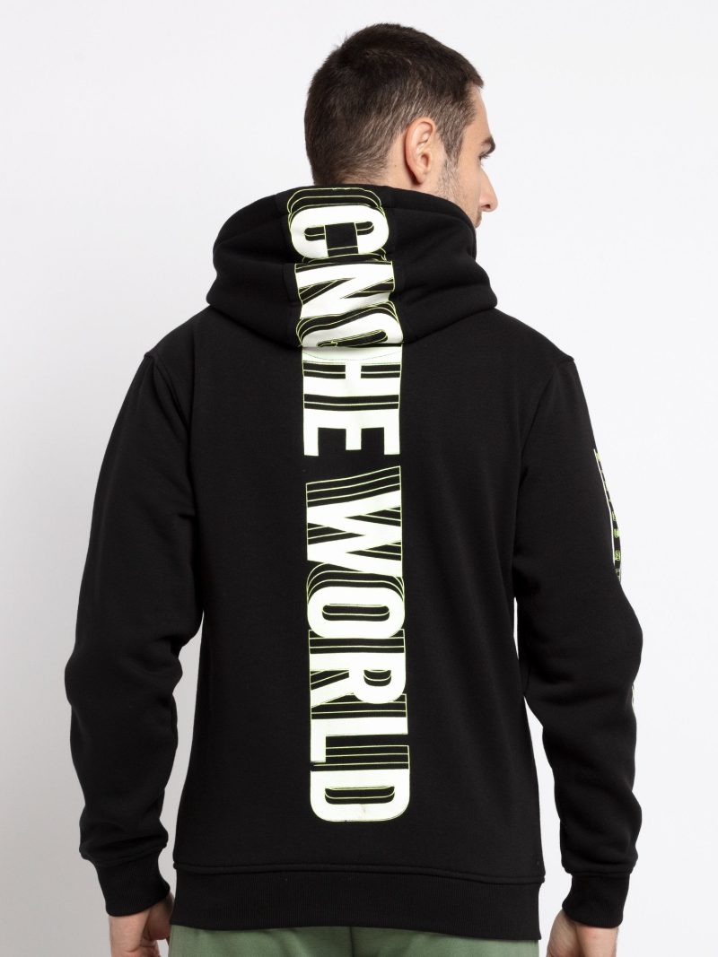 Mens Printed Hooded Sweatshirt