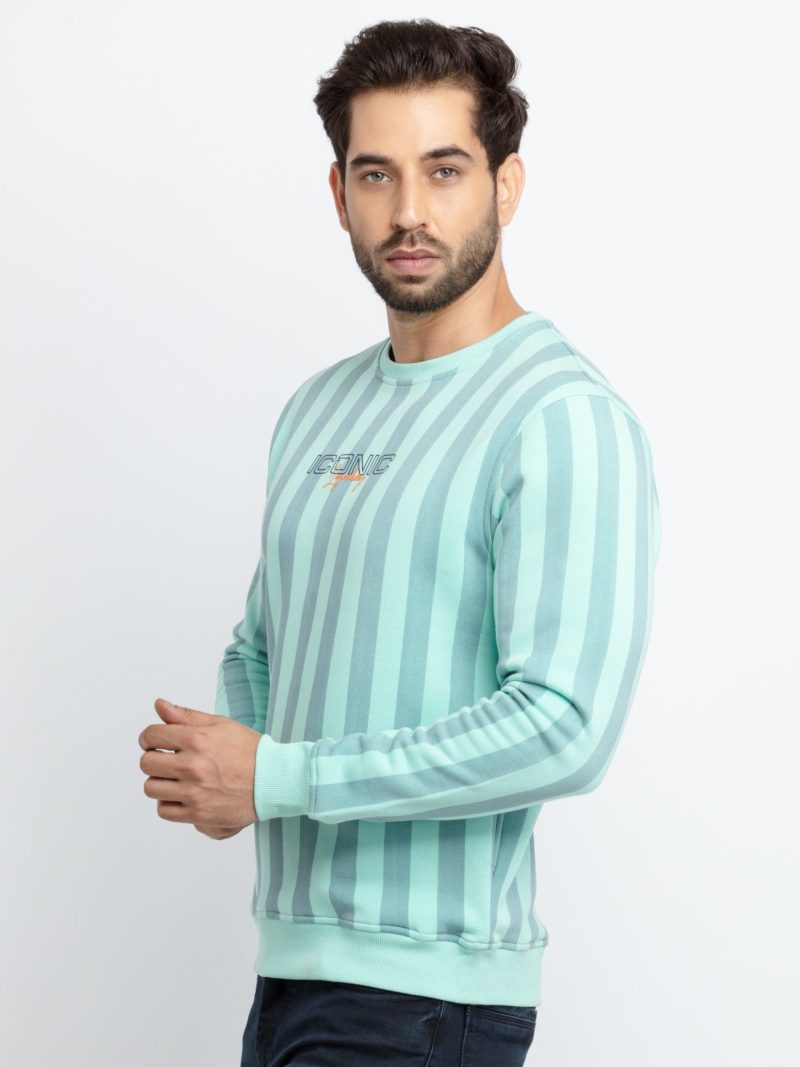 Mens All Over Printed Round Neck Sweatshirt