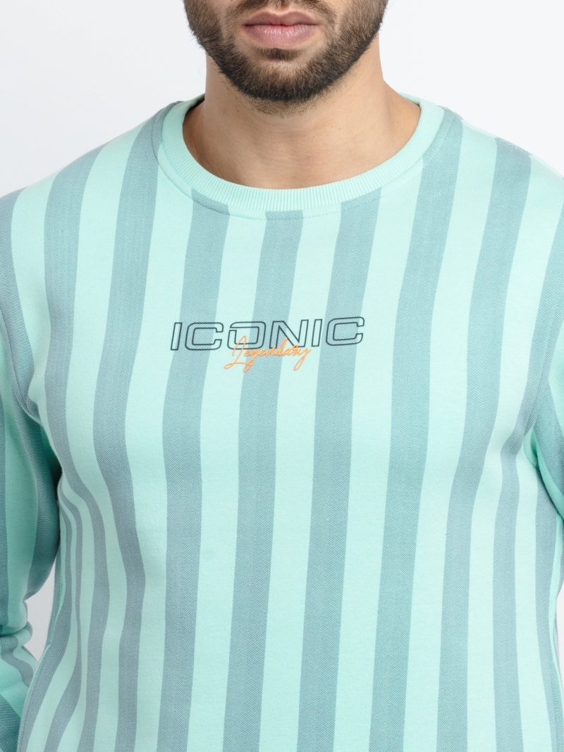 Mens All Over Printed Round Neck Sweatshirt