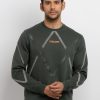 Mens Printed Round Neck Sweatshirt