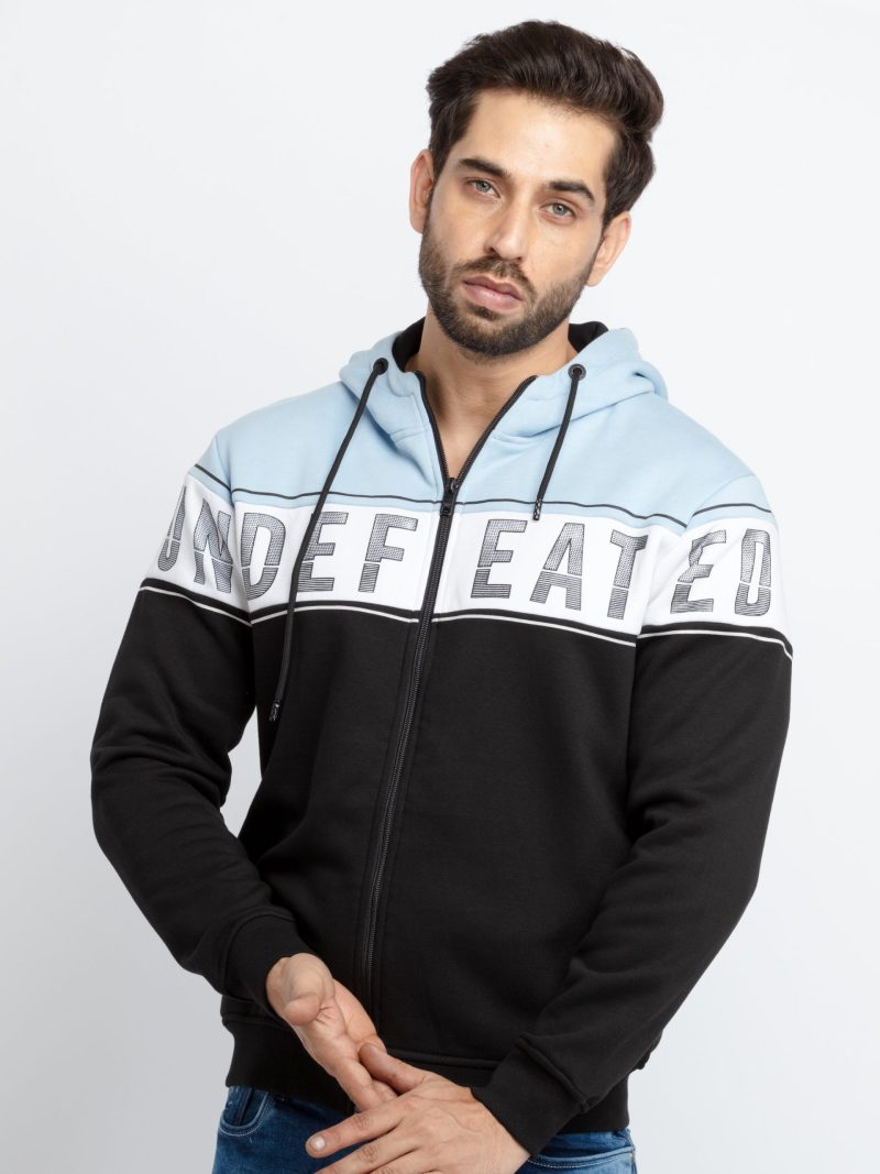 Mens Cut & Sew Hooded Sweatshirt