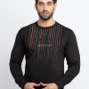 Mens Printed Round Neck Sweatshirt