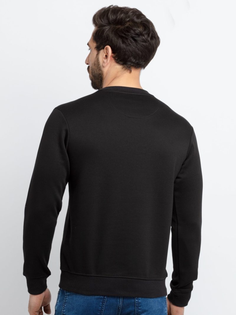 Mens Printed Round Neck Sweatshirt