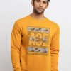 Mens Printed Round Neck Sweatshirt