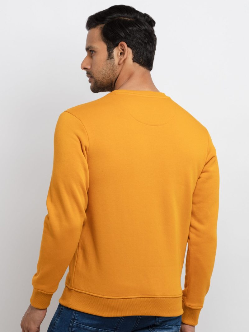 Mens Printed Round Neck Sweatshirt