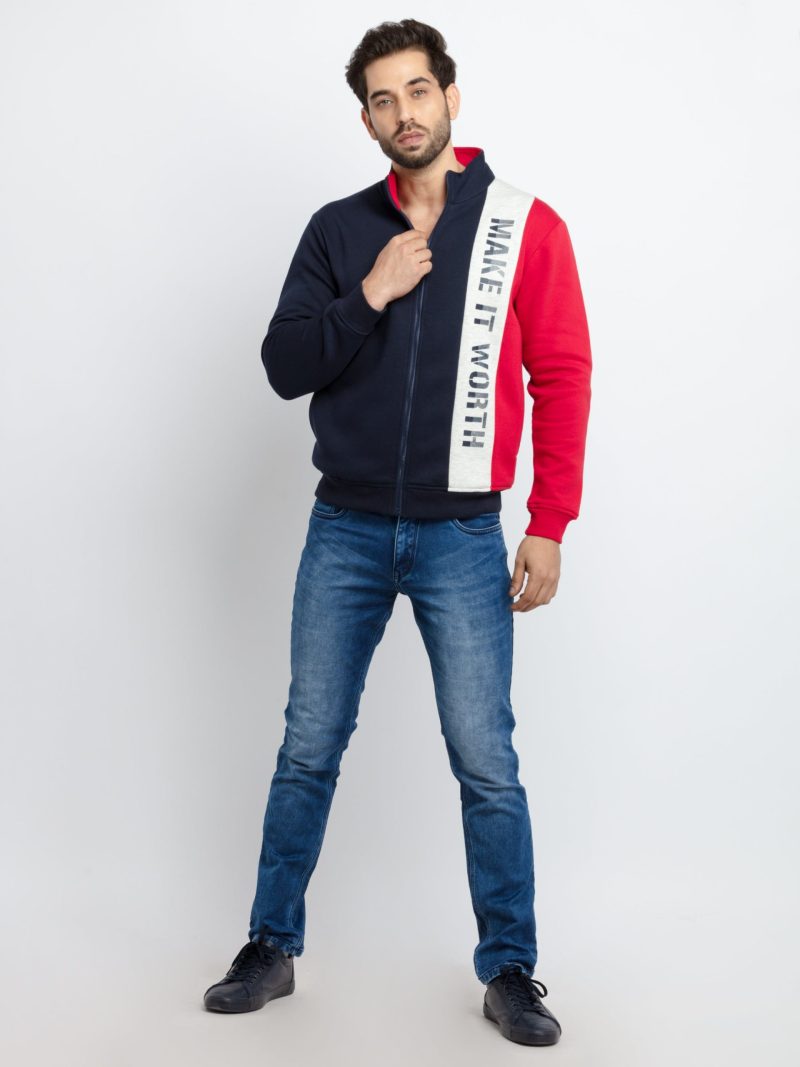 Mens Mix & Match Collar Neck Sweatshirt