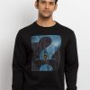 Mens Printed Round Neck Sweatshirt