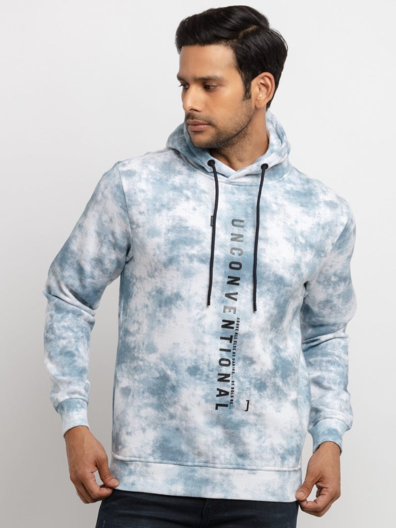 Status Quo Mens All Over Printed Hooded Sweatshirt