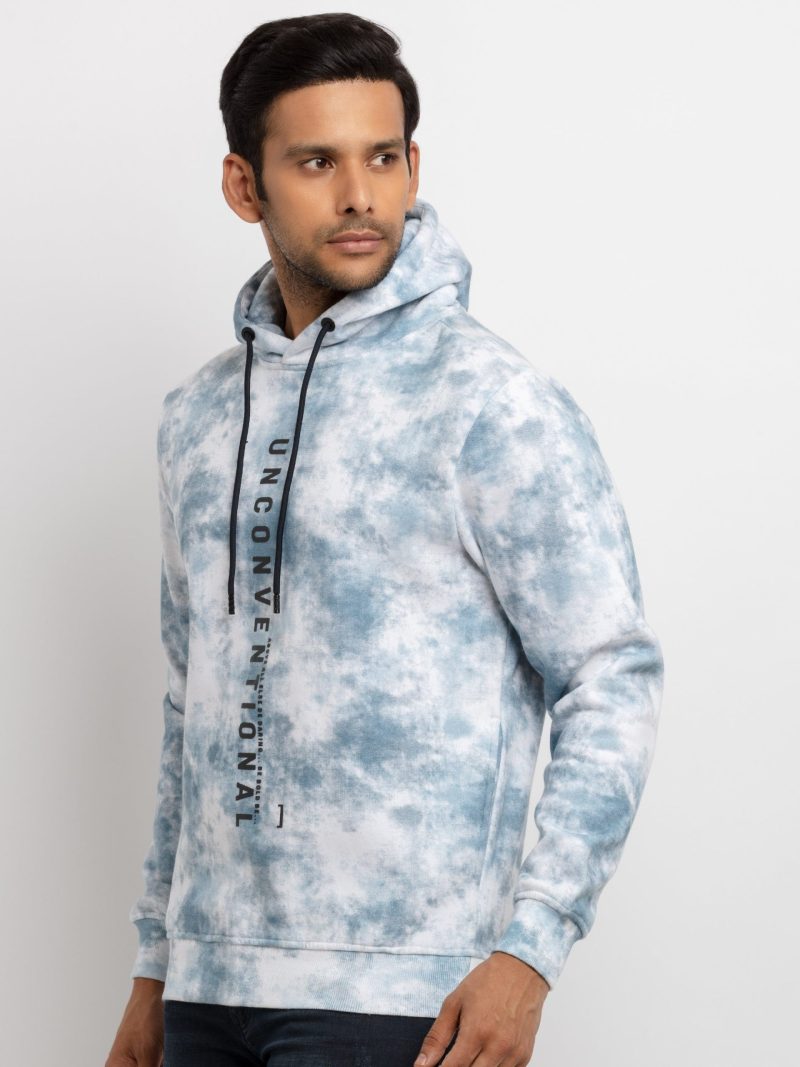 Status Quo Mens All Over Printed Hooded Sweatshirt