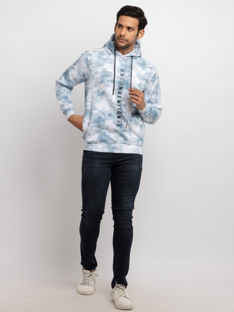 Status Quo Mens All Over Printed Hooded Sweatshirt