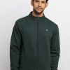 Mens Solid High Neck Sweatshirt