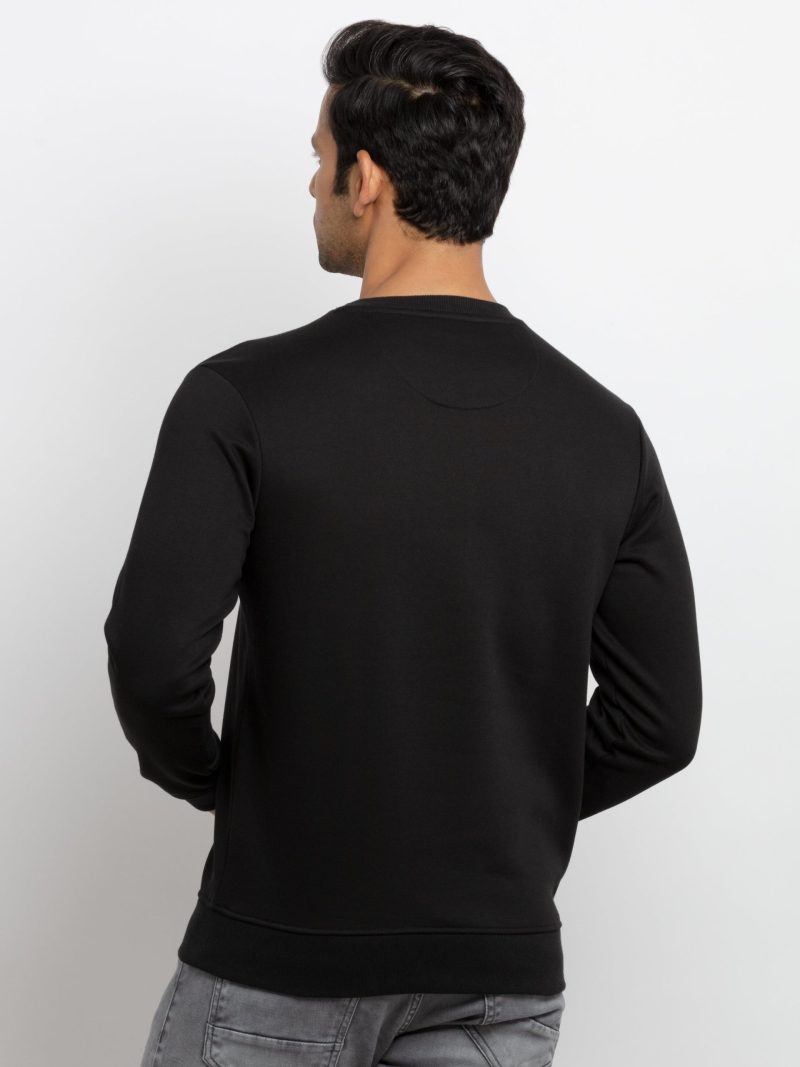 Mens Printed Round Neck Sweatshirt