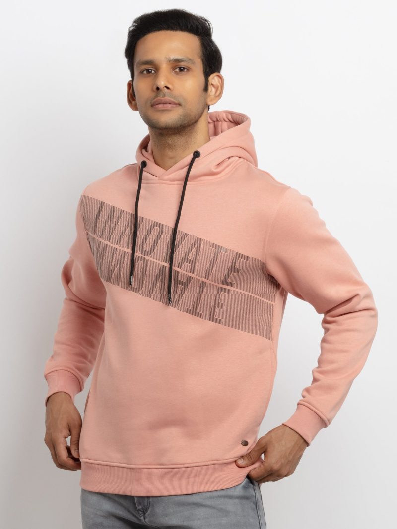 Mens Printed Hooded Sweatshirt