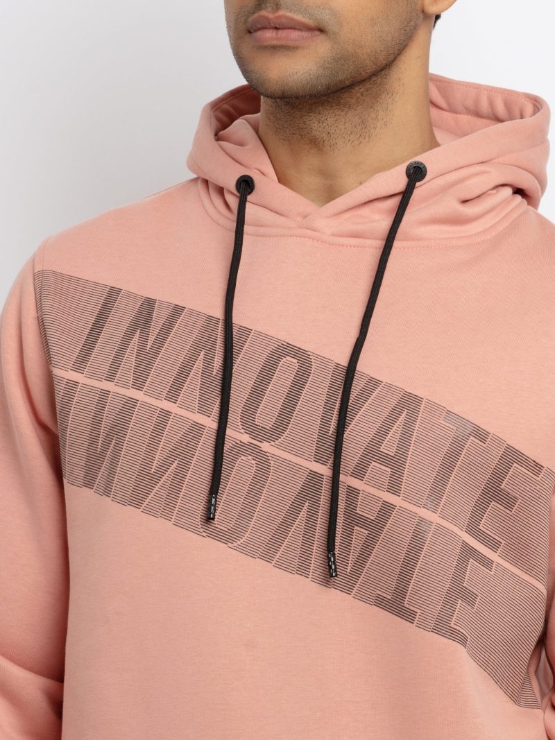 Mens Printed Hooded Sweatshirt