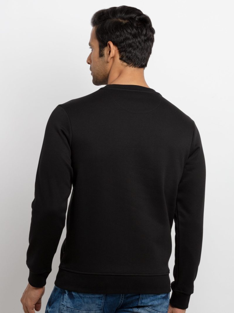 Mens Printed Round Neck Sweatshirt