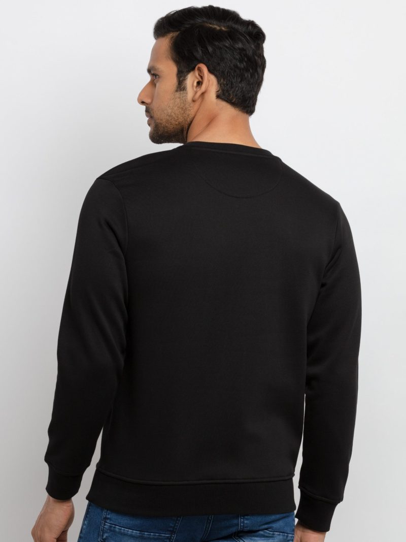 Mens Printed Round Neck Sweatshirt