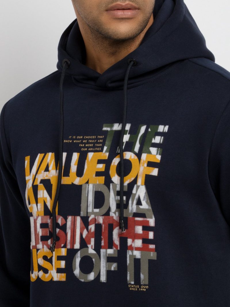 Mens Printed Hooded Sweatshirt