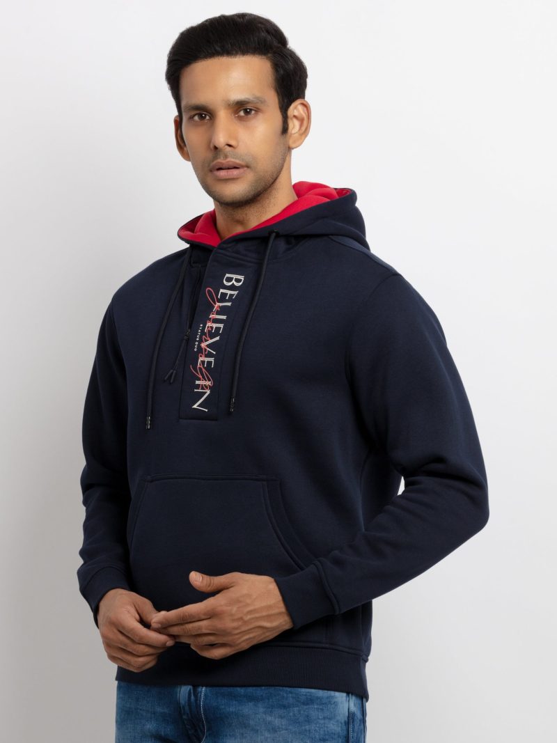 Mens Printed Hooded Sweatshirt