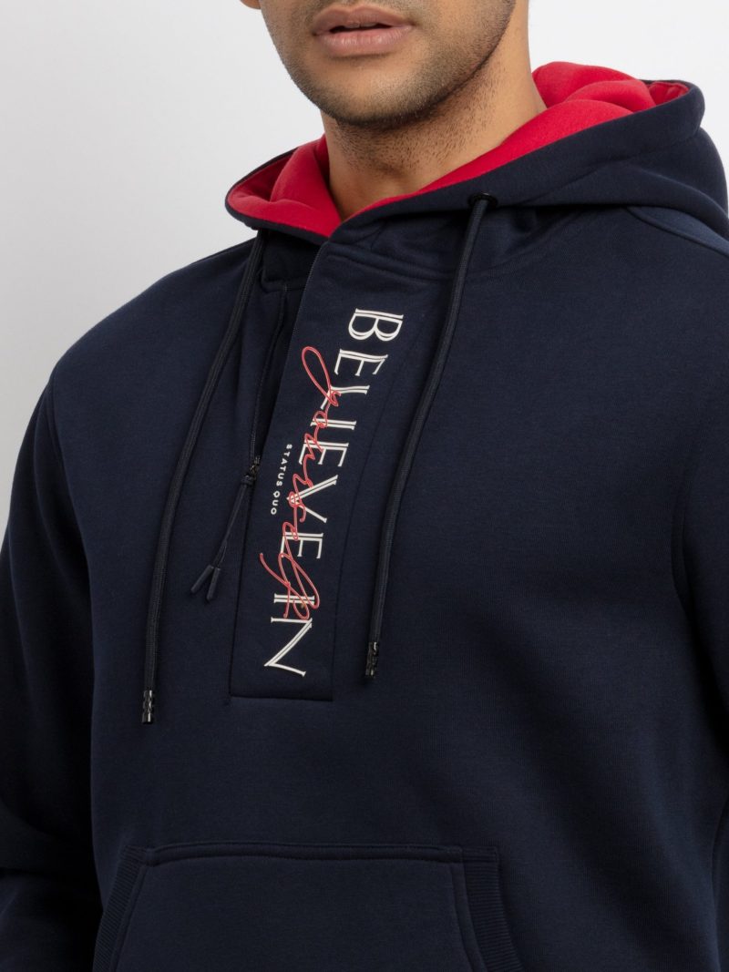 Mens Printed Hooded Sweatshirt