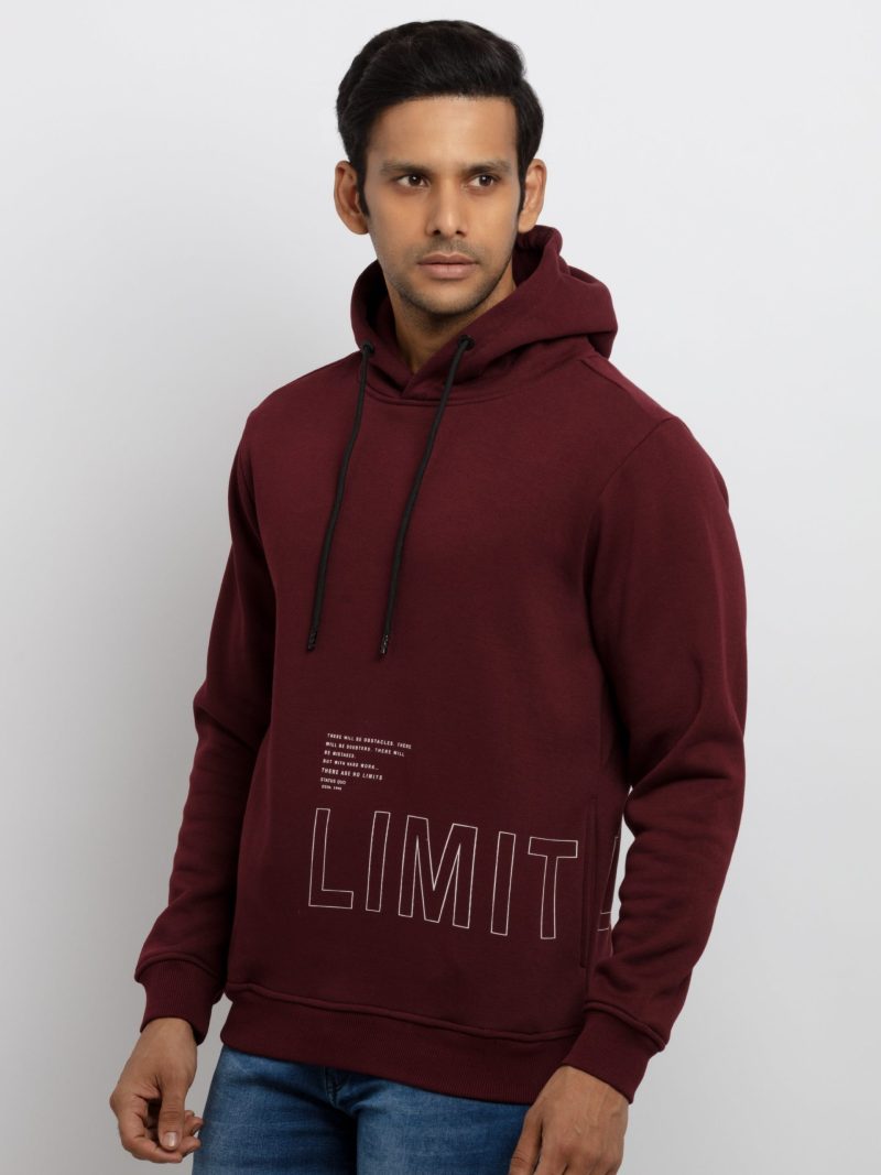 Mens Printed Hooded Sweatshirt